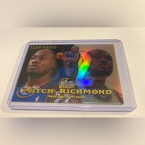 Mitch Richmond Rare!! 1999 Fleer Showcase Basketball Card # 1224 of 6000 Vintage